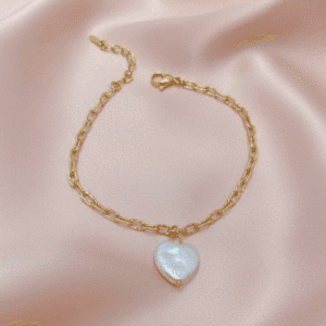 Apyrankė su perlų  (medicininis auksas)