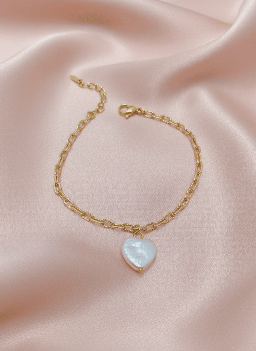 Apyrankė su perlų (medicininis auksas)