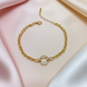 Apyrankė su fianitais (medicininis auksas) 