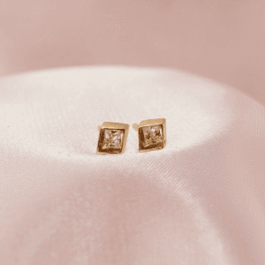 Paauksuoti auskarai su fianitais