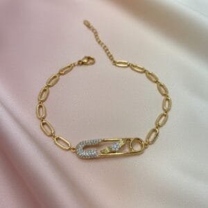 Apyrankė su fianitais (medicininis auksas)