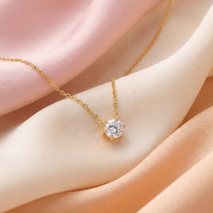 Grandinėlė su pakabu iš fianito(medicininis auksas)