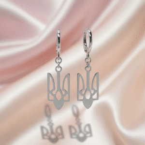 Paauksuoti auskarai  (rodžiu dengtas).