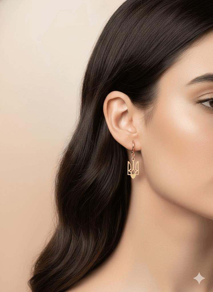 Paauksuoti auskarai - Image 2